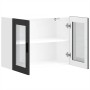 Armario de pared para cocina con puerta de cristal Porto negro von , Küchenschränke - Ref: Foro24-854088, Preis: 90,58 €, Rab...