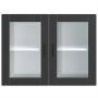 Armario de pared para cocina con puerta de cristal Porto negro von , Küchenschränke - Ref: Foro24-854088, Preis: 90,58 €, Rab...