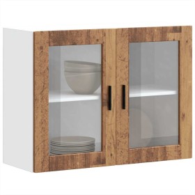 Armario de pared para cocina puerta cristal Porto madera vieja de , Armarios de cocina - Ref: Foro24-854095, Precio: 87,20 €,...