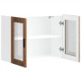 Armario de pared para cocina puerta cristal Porto madera vieja von , Küchenschränke - Ref: Foro24-854095, Preis: 87,20 €, Rab...