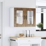 Armario pared cocina puerta de cristal Kalmar roble ahumado von , Küchenschränke - Ref: Foro24-853612, Preis: 92,06 €, Rabatt: %
