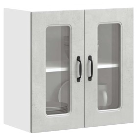 Armario pared cocina puerta de cristal Kalmar gris hormigón von , Küchenschränke - Ref: Foro24-853671, Preis: 63,96 €, Rabatt: %