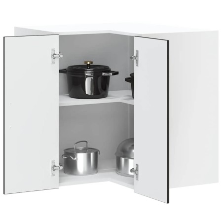 Mueble de cocina esquina pared Lucca madera ingeniería negra de , Armarios de cocina - Ref: Foro24-853858, Precio: 87,82 €, D...