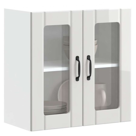 Armario pared cocina puerta cristal Lucca blanca alto brillo von , Küchenschränke - Ref: Foro24-853909, Preis: 79,79 €, Rabat...