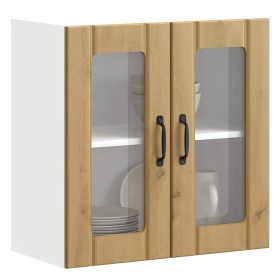 Armario pared cocina puerta de cristal Lucca roble artesanal de , Armarios de cocina - Ref: Foro24-853916, Precio: 69,08 €, D...