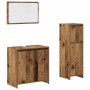 Juego de muebles de baño 3 piezas madera ingeniería envejecida von , Badezimmermöbel - Ref: Foro24-3328563, Preis: 120,36 €, ...