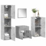 Juego muebles de baño 4 pzas madera contrachapada gris hormigón von , Badezimmermöbel - Ref: Foro24-3324864, Preis: 131,93 €,...