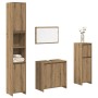 Juego de muebles baño 4 piezas madera ingeniería roble artisan by , Bathroom furniture - Ref: Foro24-3328556, Price: 213,69 €...