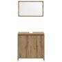 Juego de muebles baño 4 piezas madera ingeniería roble artisan by , Bathroom furniture - Ref: Foro24-3328556, Price: 213,69 €...
