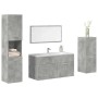 Juego muebles de baño 4 pzas madera contrachapada gris hormigón von , Badezimmermöbel - Ref: Foro24-3324866, Preis: 161,89 €,...