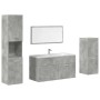 Juego muebles de baño 4 pzas madera contrachapada gris hormigón von , Badezimmermöbel - Ref: Foro24-3324866, Preis: 161,89 €,...