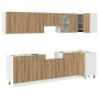 Set de muebles cocina 11 pzas madera ingeniería roble artesanal von , Küchenschränke - Ref: Foro24-3328580, Preis: 640,09 €, ...