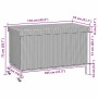 Caja almacenaje jardín ruedas ratán sintético negro 110x55x73cm von , Aufbewahrungsboxen für den Außenbereich - Ref: Foro24-4...