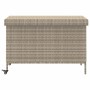 Baúl jardín con ruedas gris claro 110x55x73 cm ratán sintético von , Aufbewahrungsboxen für den Außenbereich - Ref: Foro24-41...