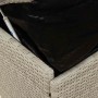 Baúl jardín con ruedas gris claro 110x55x73 cm ratán sintético von , Aufbewahrungsboxen für den Außenbereich - Ref: Foro24-41...