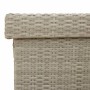 Baúl jardín con ruedas gris claro 110x55x73 cm ratán sintético von , Aufbewahrungsboxen für den Außenbereich - Ref: Foro24-41...