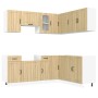 Mueble cocina Lucca roble sonoma 11 pzas madera contrachapada von , Küchenschränke - Ref: Foro24-3314954, Preis: 680,72 €, Ra...