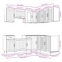 Mueble cocina Lucca roble ahumado 11 pzas madera contrachapada von , Küchenschränke - Ref: Foro24-3314956, Preis: 680,38 €, R...