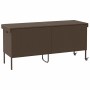 Caja de almacenaje jardín ruedas ratán PE marrón 160x55x75 cm von , Aufbewahrungsboxen für den Außenbereich - Ref: Foro24-410...