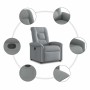 Sillón reclinable de tela gris claro by , Armchairs - Ref: Foro24-4015616, Price: 190,70 €, Discount: %