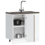 Mueble bajo fregadero Lucca madera contrachapada roble ahumado de , Armarios de cocina - Ref: Foro24-854313, Precio: 98,63 €,...