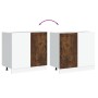 Mueble bajo fregadero Lucca madera contrachapada roble ahumado de , Armarios de cocina - Ref: Foro24-854313, Precio: 98,63 €,...