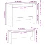 Mesa y bancos de comedor 3 pzas madera ingeniería roble marrón de , muebles para cocinas y comedores - Ref: Foro24-855537, Pr...