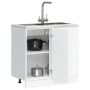 Mueble bajo para fregadero de madera de ingeniería blanca de , Armarios de cocina - Ref: Foro24-854289, Precio: 76,79 €