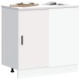 Mueble bajo para fregadero de madera de ingeniería blanca von , Küchenschränke - Ref: Foro24-854289, Preis: 74,58 €, Rabatt: %