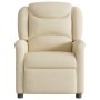 Sillón de masaje reclinable de tela crema by , Armchairs - Ref: Foro24-4015614, Price: 222,52 €, Discount: %
