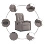 Sillón reclinable de tela gris taupe de , Sillones - Ref: Foro24-4015623, Precio: 204,45 €