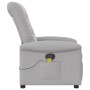 Sillón de masaje reclinable de tela gris nube by , Armchairs - Ref: Foro24-4015635, Price: 238,03 €, Discount: %