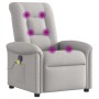 Sillón de masaje reclinable de tela gris nube by , Armchairs - Ref: Foro24-4015635, Price: 238,03 €, Discount: %