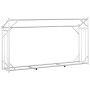 Leñero cubierta lluvia 200,5x41x110,5 cm acero galvanizado by , Firewood bags and holders - Ref: Foro24-4104944, Price: 77,75...