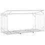 Leñero cubierta lluvia 200,5x80,5x110,5 cm acero galvanizado de , Bolsas y soportes de leña - Ref: Foro24-4104946, Precio: 11...