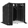 Leñero cubierta lluvia 100,5x80,5x110,5 cm acero galvanizado de , Bolsas y soportes de leña - Ref: Foro24-4104938, Precio: 75...