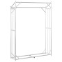 Leñero con protector de lluvia 150x40x200 cm acero galvanizado by , Firewood bags and holders - Ref: Foro24-4104952, Price: 8...