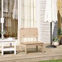 Silla de jardín de madera maciza de pino 60x52,5x72 cm by , Garden chairs - Ref: Foro24-859317, Price: 59,64 €, Discount: %