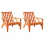 Sillas de jardín adirondack 2 uds marrón cera 75x77x77 cm by , Garden chairs - Ref: Foro24-859334, Price: 149,10 €, Discount: %
