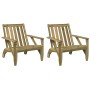 Sillas Adirondack de jardín 2 unidades 75x77x77 cm de , Sillas de jardín - Ref: Foro24-859336, Precio: 151,53 €