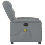 Sillón reclinable de masaje eléctrico tela gris claro by , Armchairs - Ref: Foro24-3303184, Price: 242,40 €, Discount: %