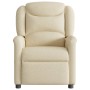Sillón reclinable de masaje eléctrico tela color crema by , Armchairs - Ref: Foro24-3303192, Price: 257,54 €, Discount: %