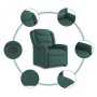 Sillón reclinable elevable tela verde oscuro von , Sessel - Ref: Foro24-3303200, Preis: 273,25 €, Rabatt: %