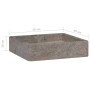 Gray marble sink 40x40x10 cm by vidaXL, Sinks - Ref: Foro24-149170, Price: 113,91 €, Discount: %