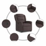 Sillón reclinable elevable tela marrón oscuro von , Sessel - Ref: Foro24-3303199, Preis: 276,27 €, Rabatt: %