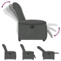 Sillón reclinable eléctrico de tela gris oscuro by , Armchairs - Ref: Foro24-3303235, Price: 237,24 €, Discount: %