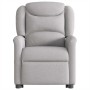 Sillón eléctrico reclinable elevable de tela gris nube by , Armchairs - Ref: Foro24-3303223, Price: 317,96 €, Discount: %