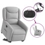 Sillón eléctrico reclinable elevable de tela gris nube by , Armchairs - Ref: Foro24-3303223, Price: 317,96 €, Discount: %