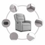 Sillón eléctrico reclinable elevable de tela gris nube by , Armchairs - Ref: Foro24-3303223, Price: 317,96 €, Discount: %
