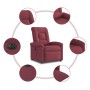 Sillón reclinable eléctrico tela rojo tinto von , Sessel - Ref: Foro24-3303237, Preis: 234,66 €, Rabatt: %